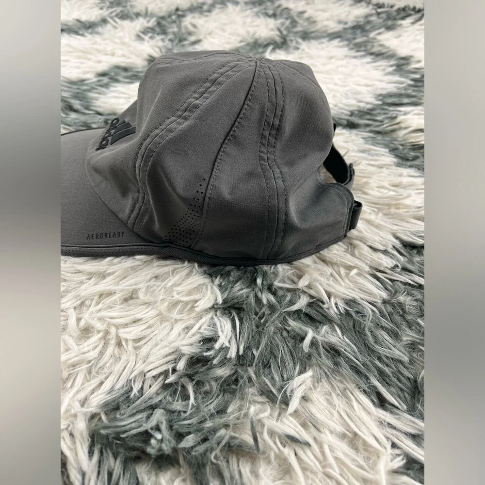 Adidas Adult Unisex Gray Aeroready Hat Adjustable